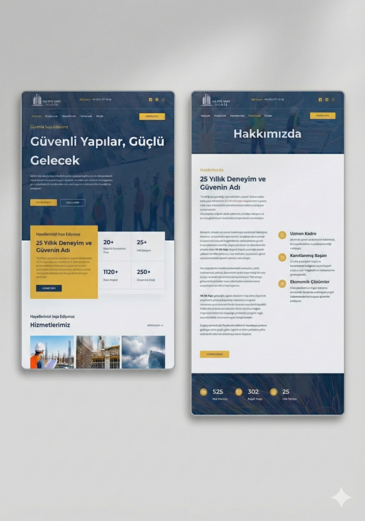 Kurumsal Bir Yapı için Net ve Güven Veren Web Tasarımı